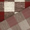 Alfombra Frize Carved D4 80X120 Cm Rojo