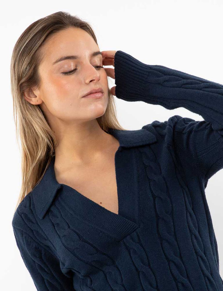 Sweater Cuello Mujer Icono