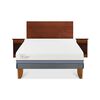 Cama Europea CIC 2 Plazas Excellence Plus + Respaldo + 2 Veladores New Villarrica
