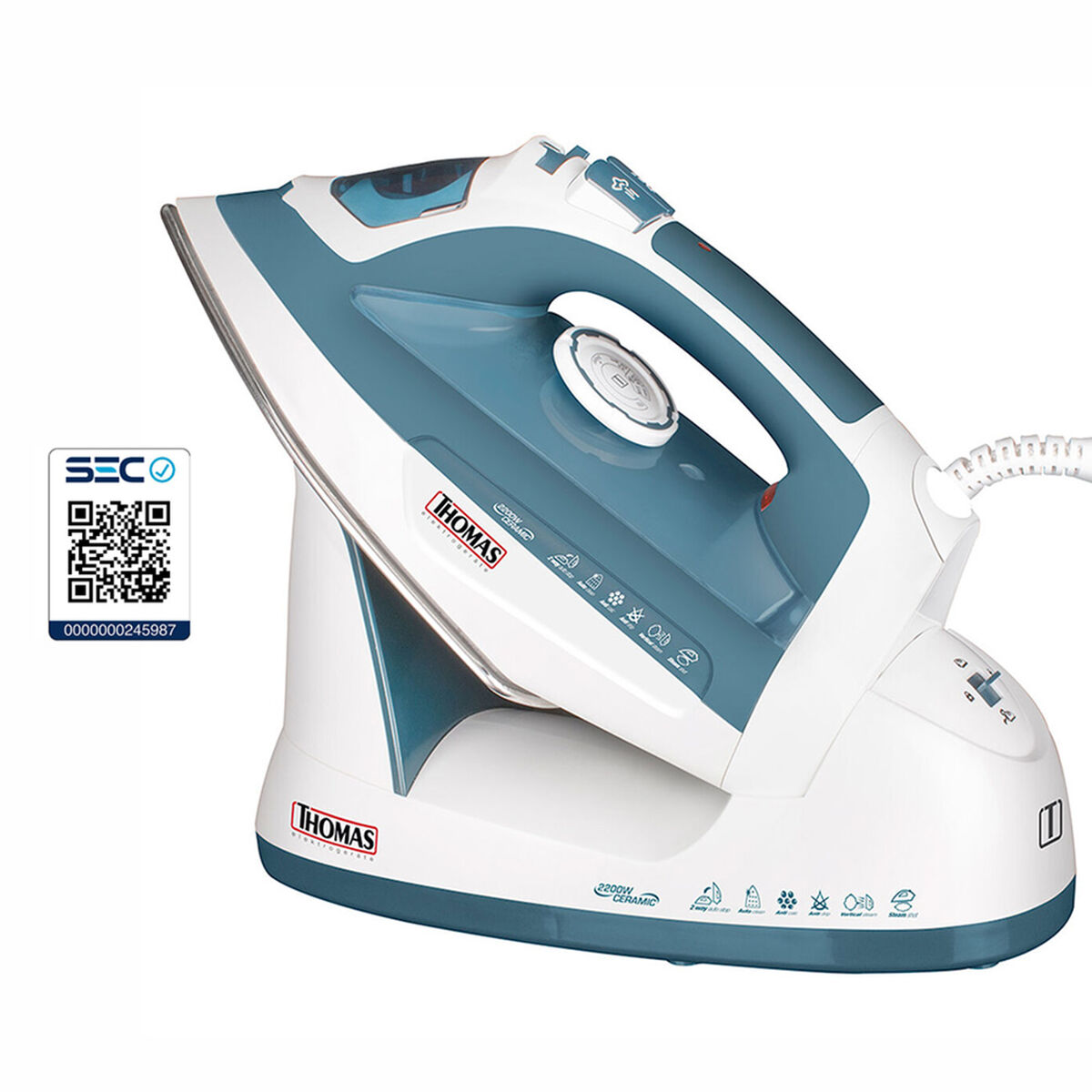 Plancha a Vapor Inal&aacute;mbrica Thomas TH 7355