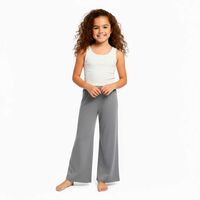 Calza Flare de Algodón Niña Mila Gris, Negro, Oliva