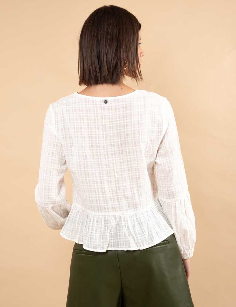 Blusa Algodón Manga Larga Mujer Zibel