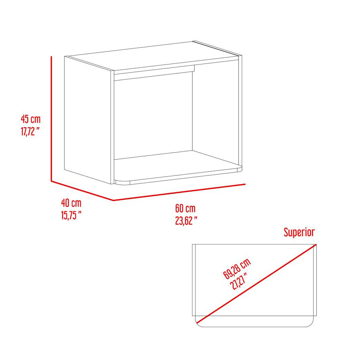 Mueble para Microondas Tuhome Eco Blanco 