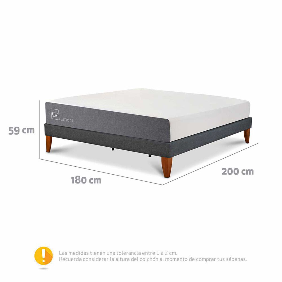 Cama Europea CIC King Smart