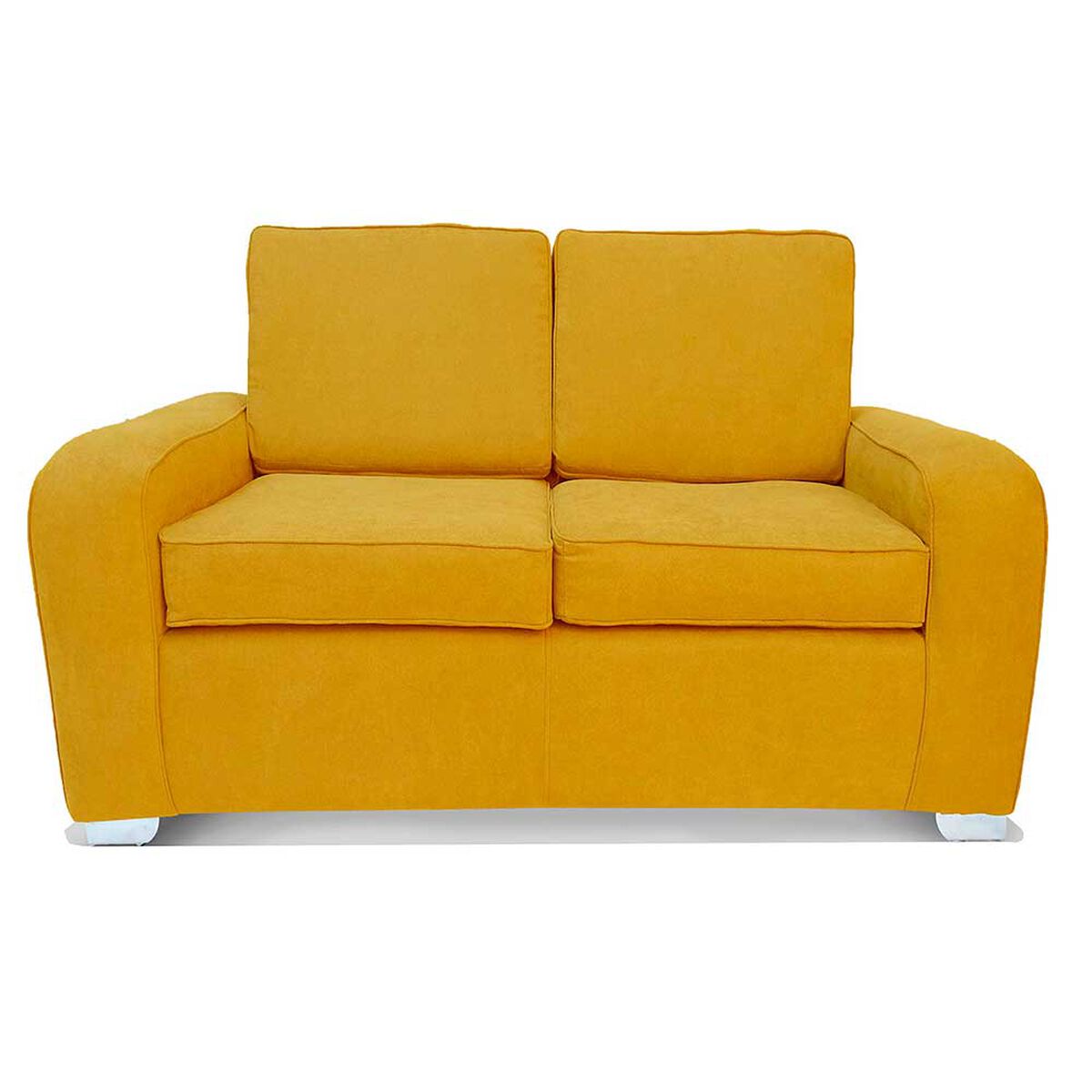 Sofá Elegant Detail Boston 2 Cuerpos Tela Oro