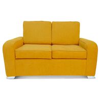 Sofá Elegant Detail Boston 2 Cuerpos Tela Oro