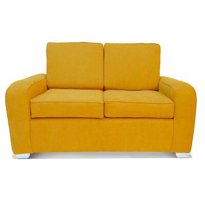 Sofá Elegant Detail Boston 2 Cuerpos Tela Oro