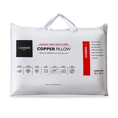 Almohada Cannon Viscoelástica Tecnologi Copper 50 x 70 cm