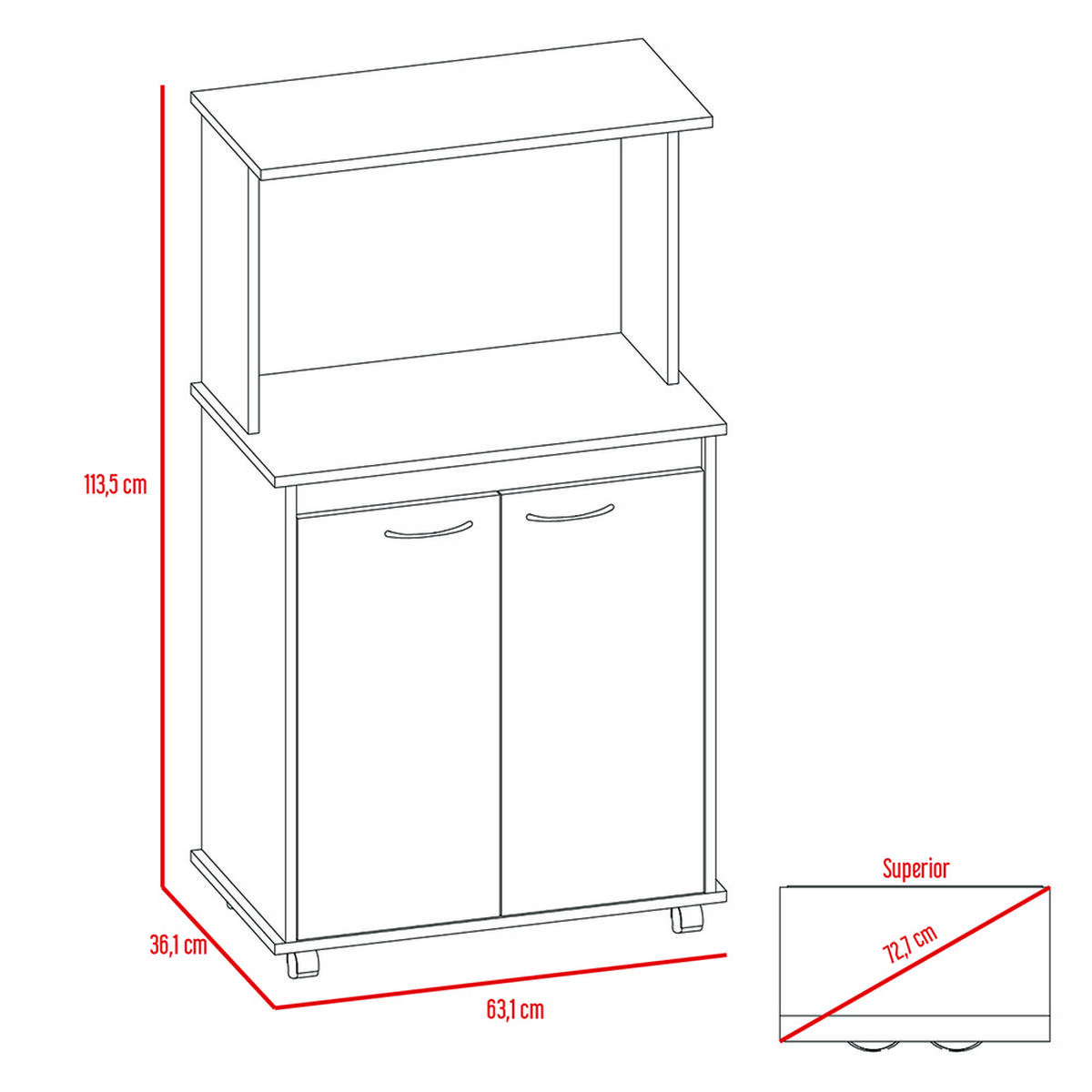 Combo Mueble de Cocina Kitchen 36 + Optimizador Bath 300 TuHome