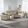 Juegos de Living Mons Sicilia Sofá 3 Cuerpos + Sofá 2 Cuerpos + Sillón 1 Cuerpo Beige