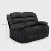 Sofá Daniels 8041LFFBK 2 Cuerpos Negro