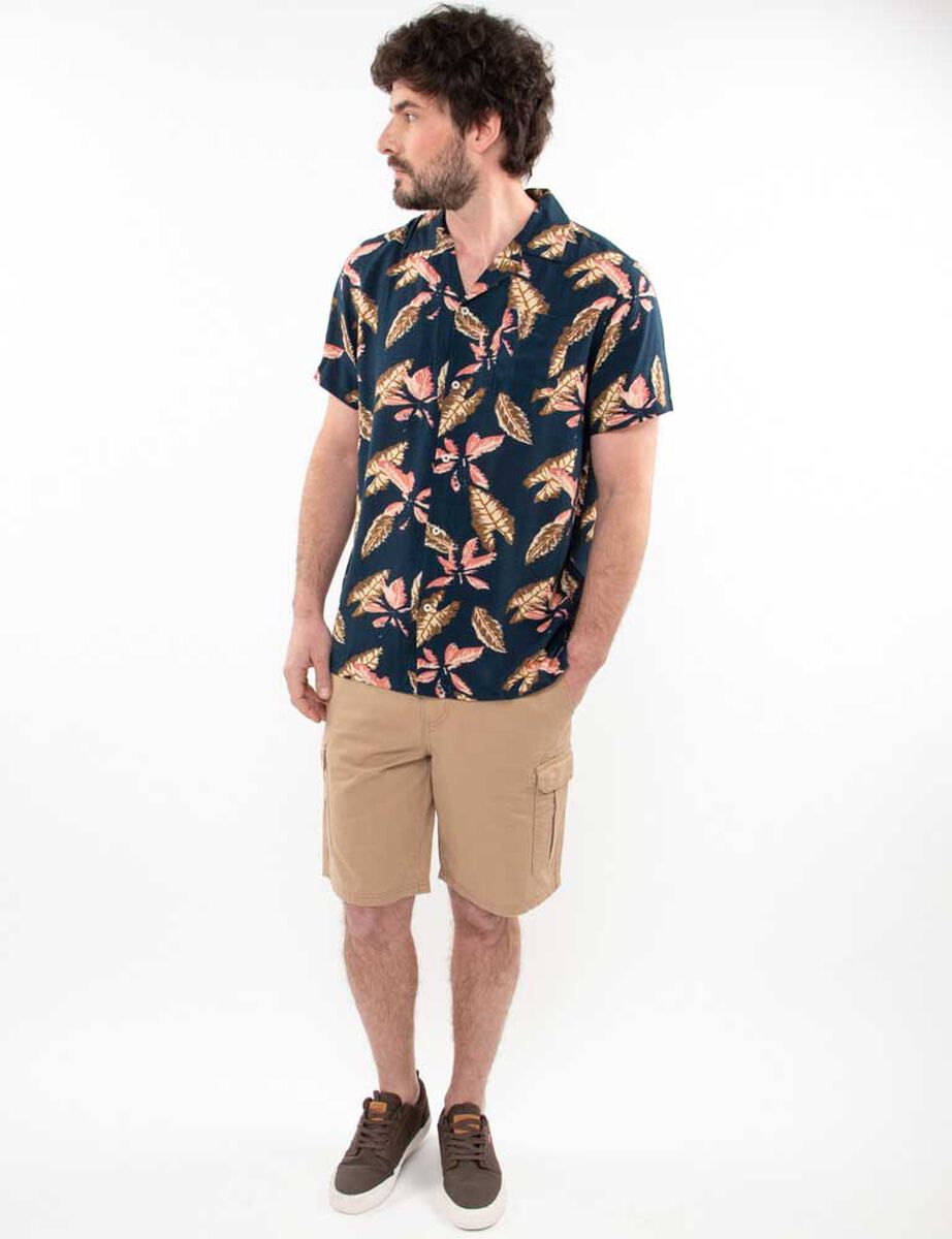Camisa Estampada Manga Corta Hombre Portman Club