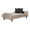 Futón Black Factory Vanguardia 3 Cuerpos Beige Negro