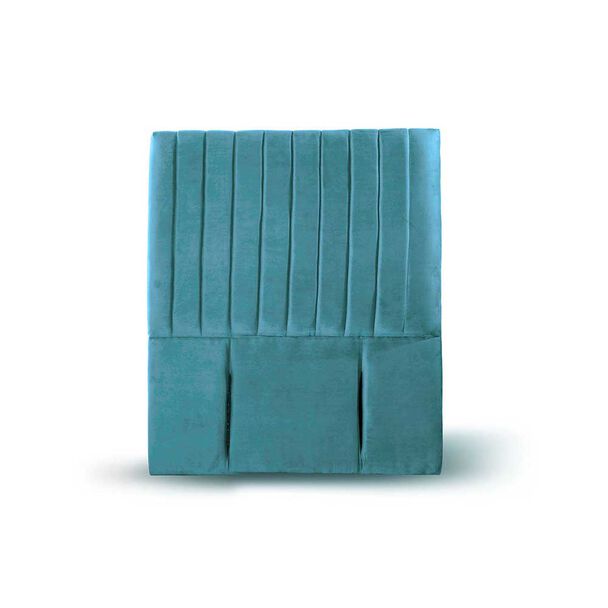 Respaldo Latam Home 1,5 Plazas Sorrento Tela Velvet Turquesa
