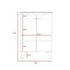 Mueble Lavamanos TuHome Laurent 1 Puerta Plomo