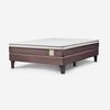 Combo Cama Europea Rosen 2 Plazas New Style 4 Plus + Respaldo + 2 Veladores CIC Genova + Pack Almohadas Celta Imperial Soft