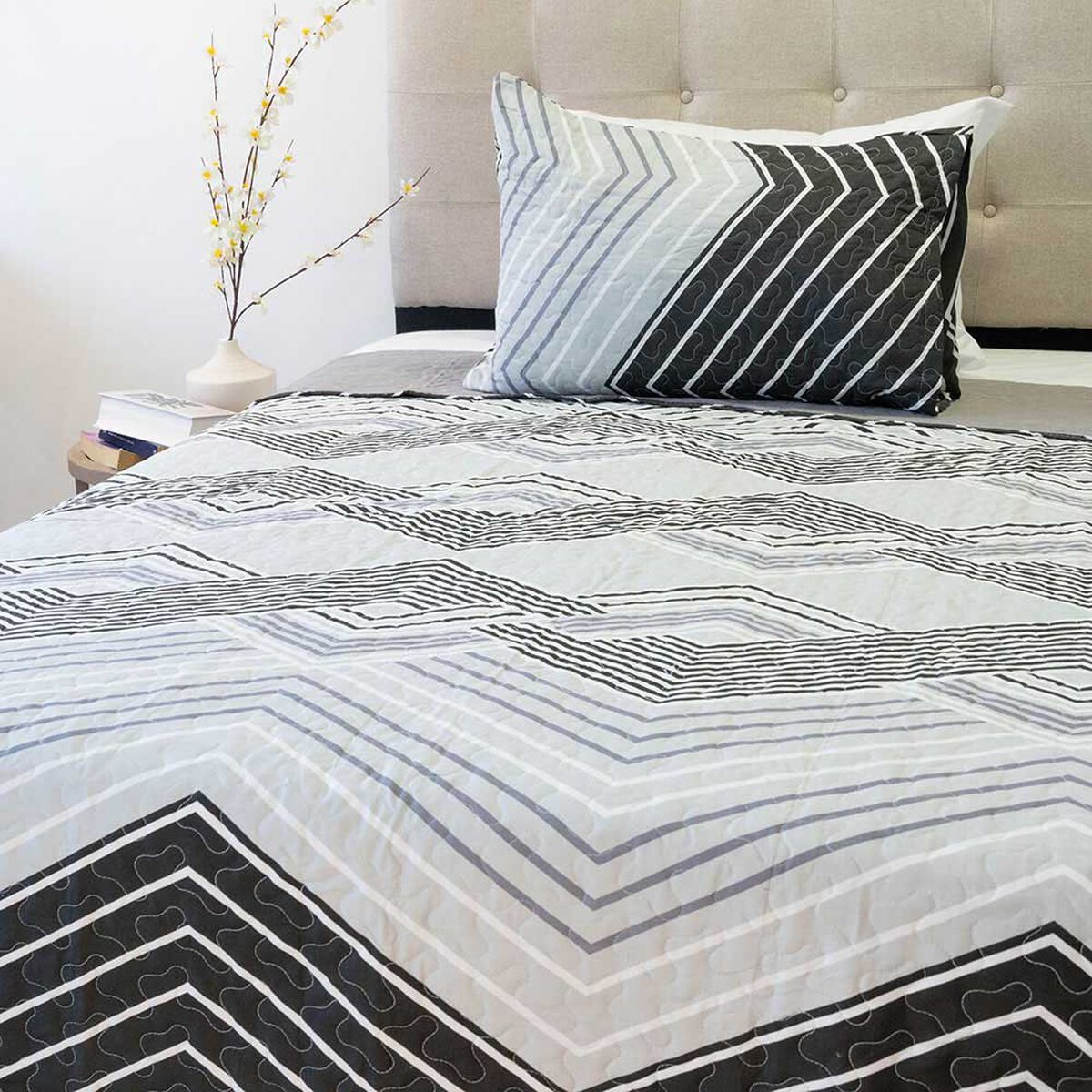 Quilt Doral 1,5 Plazas Origins Diseños D4