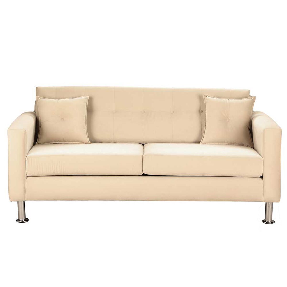 Sof&aacute; Bodevir New Retro Felpa 12 3 Cuerpos Beige&nbsp;