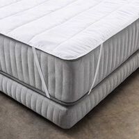 Cubrecolchón American Family 1 Plaza Liso Blanco