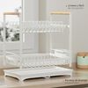 Secaplatos Escurridor Simplit Acero Inox Valencia 2 Niveles Blanco