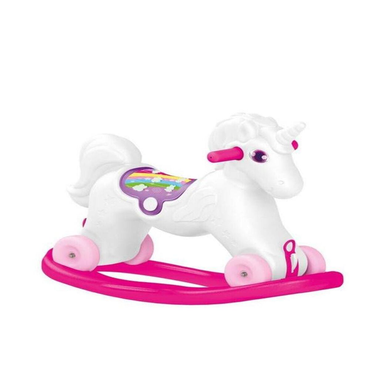 Unicornio Mecedor Con Ruedas Dolu
