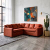 Seccional Latam Home Lucca 3 Cuerpos PU Chocolate