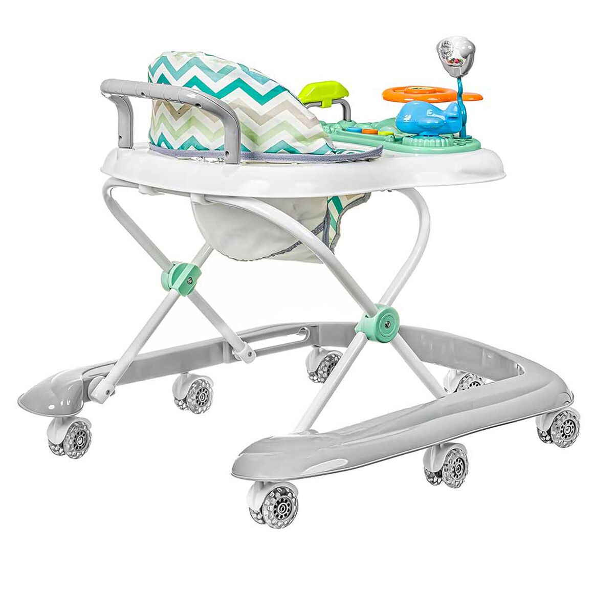 Andador Caminador con Bluetooth Gris Bebeglo