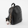 Mochila Ecocuero Negro con Accesorio Mujer Icono