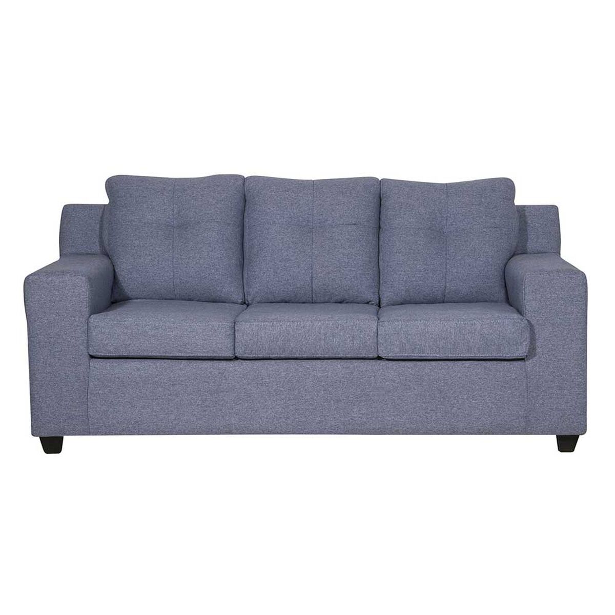 Sof&aacute; Black Factory Oxford 3 Cuerpos Azul Piedra