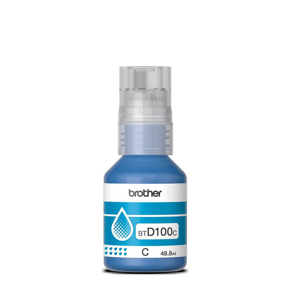 Tinta Brother BTD100C Cian