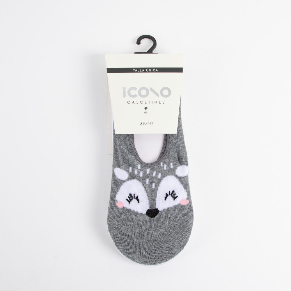 Pack 3 Calcetines Invisible Mujer Icono