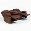 Juego de Living Reclinable Daniels Sof&aacute; 3 Cuerpos + 2 Bergers Martell Caf&eacute;