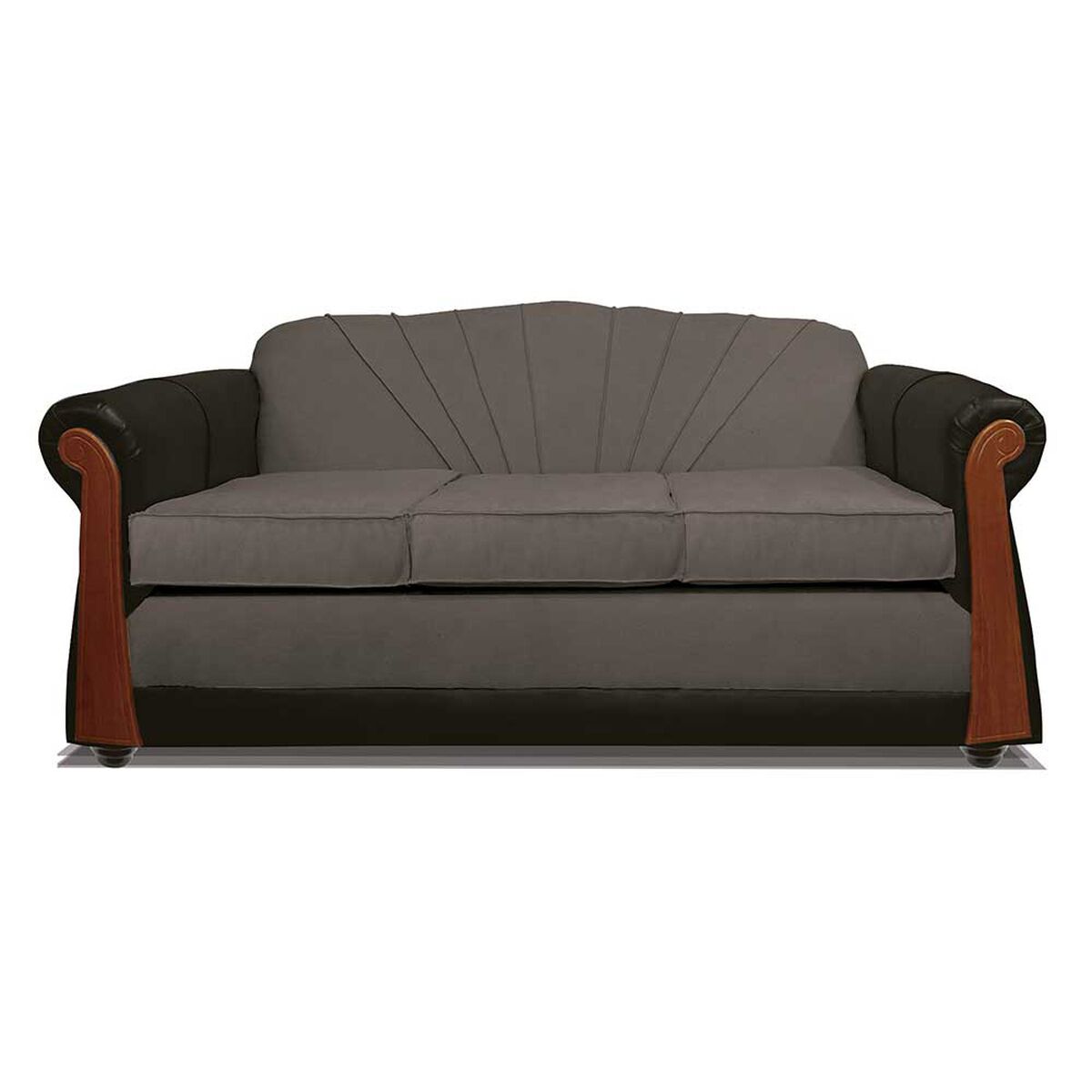 Juego de Living Elegant Detail Marsella Sofá 3 Cuerpos + Sofá 2 Cuerpos Gris