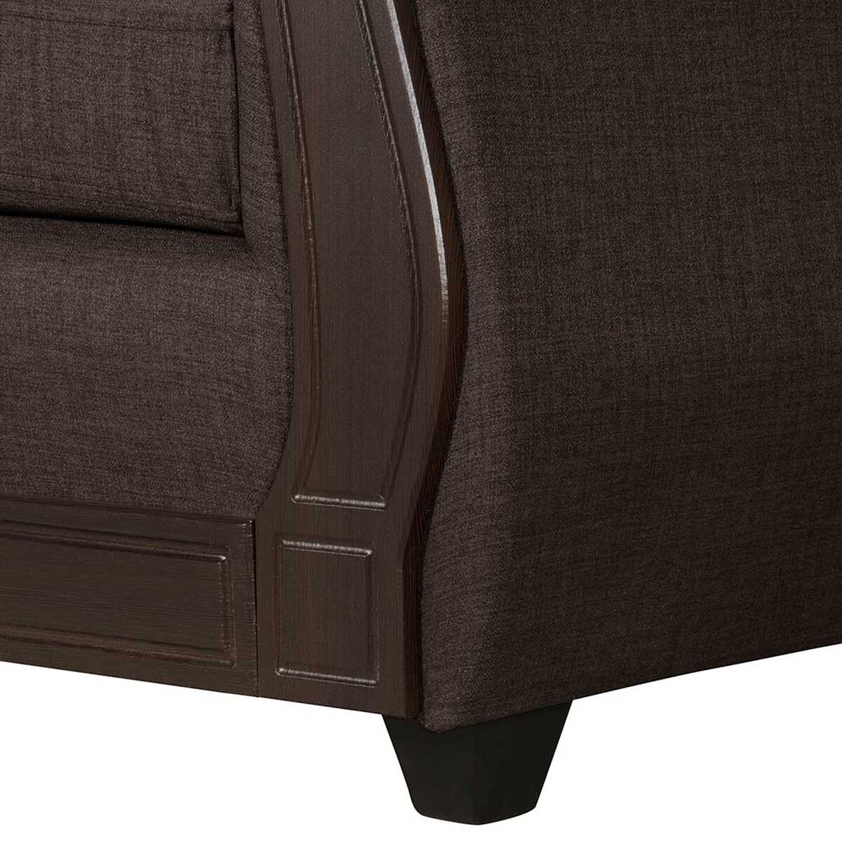 Juego de Living Black Factory Sofia 6 Cuerpos Café