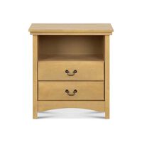 Velador CIC Indo 2 Cajones Mostaza