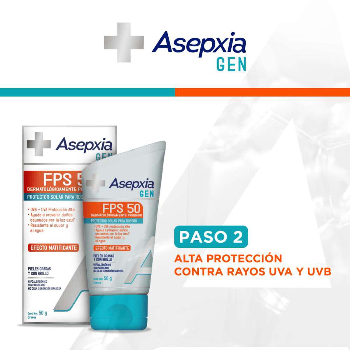 Pack Asepxia Gen Crema Matificante + Fps 50