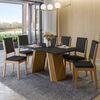 Juego de Comedor VekkaHome Fer 6 Sillas Negro