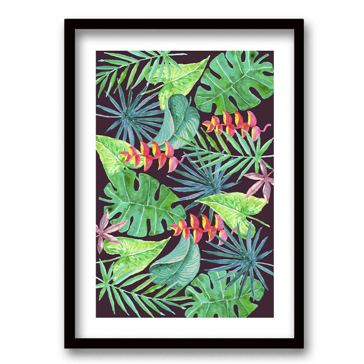 Cuadro Decorativo Retela Tropical Leaves II 70 x 50 cm