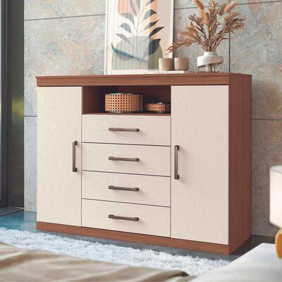 Imagen 1 del producto Cómoda Onessta Master 4 Cajones 2 Puertas Jatoba Arena