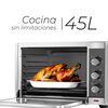 Horno Eléctrico Kitchen-it Silver Series 45L 45 lts.