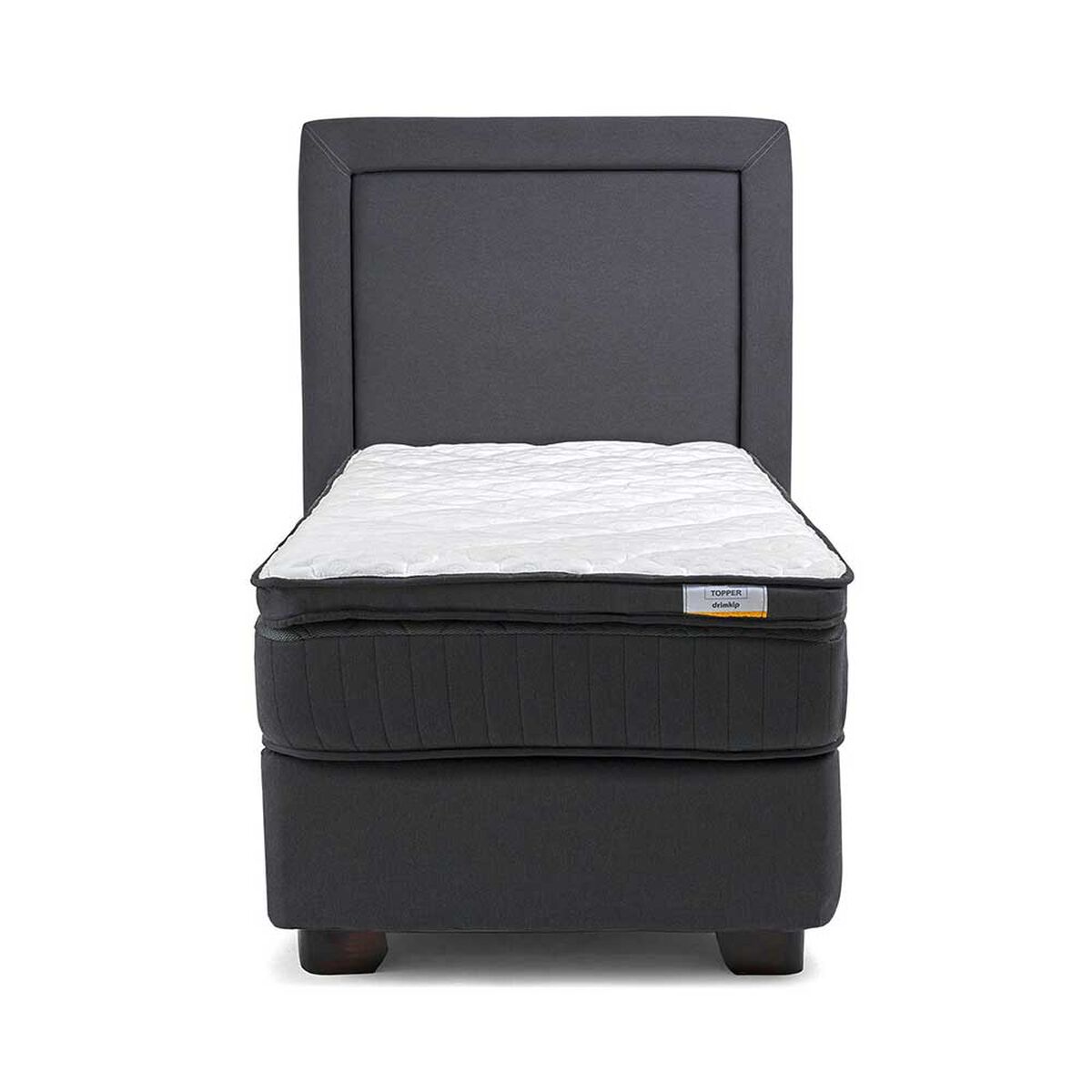 Cama Americana Drimkip 1 Plaza Plus Hybrido + Respaldo
