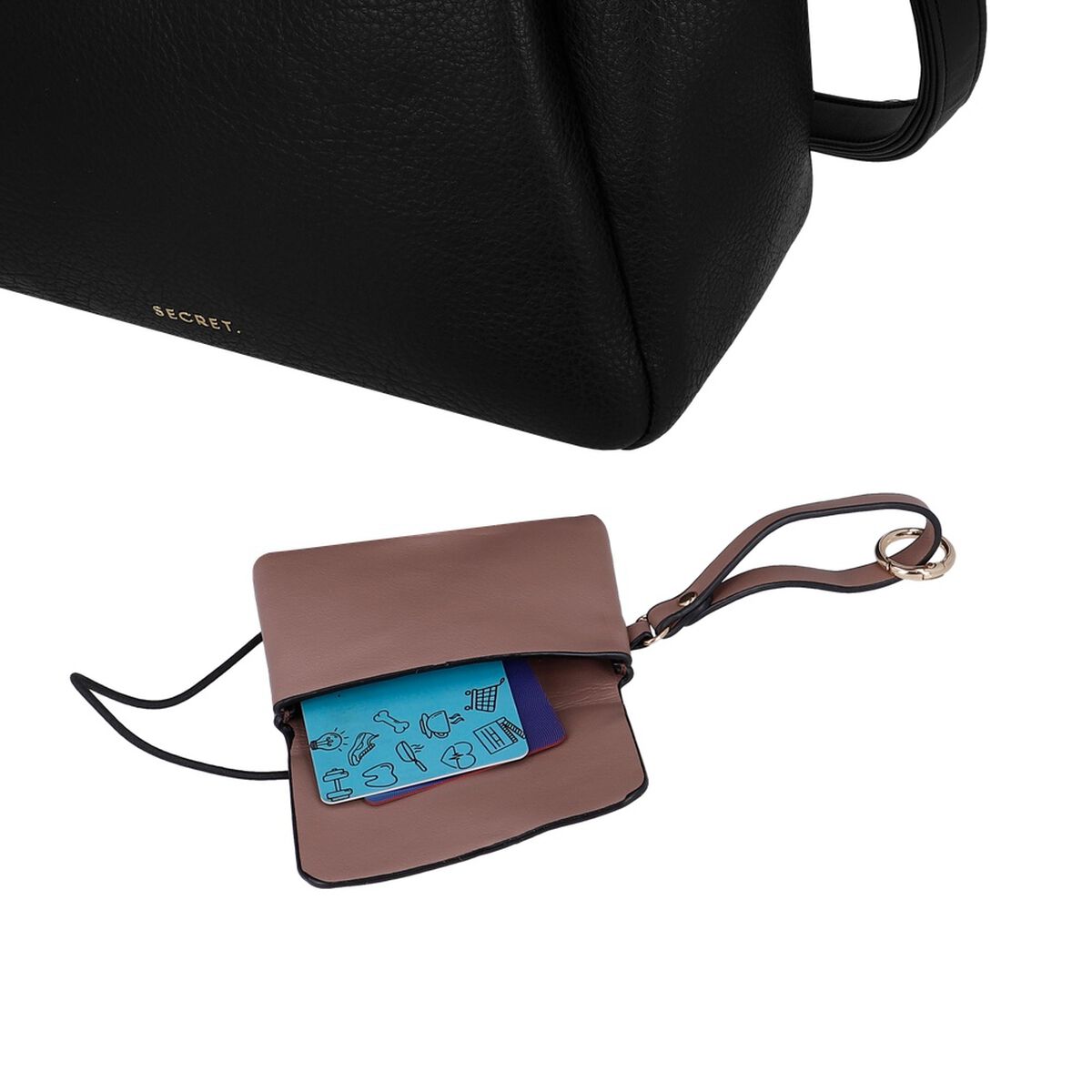 Cartera de hombro Secret Zamora ST6 L Negro