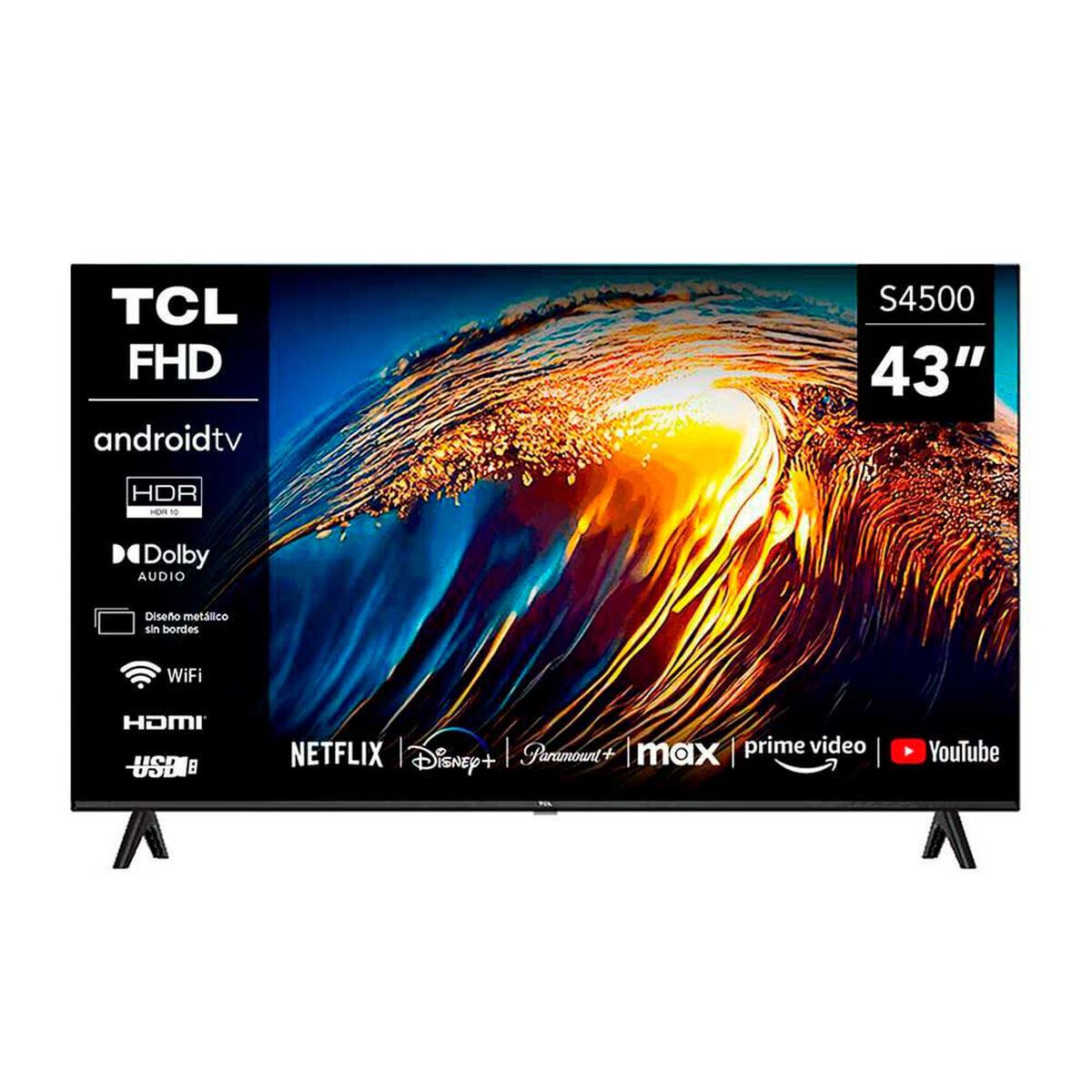 Smart TV 43" TCL FHD Android TV S4500A