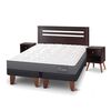 Cama Europea CIC Base Dividida 2 Plazas Anatomic + Respaldo + 2 Veladores Munich
