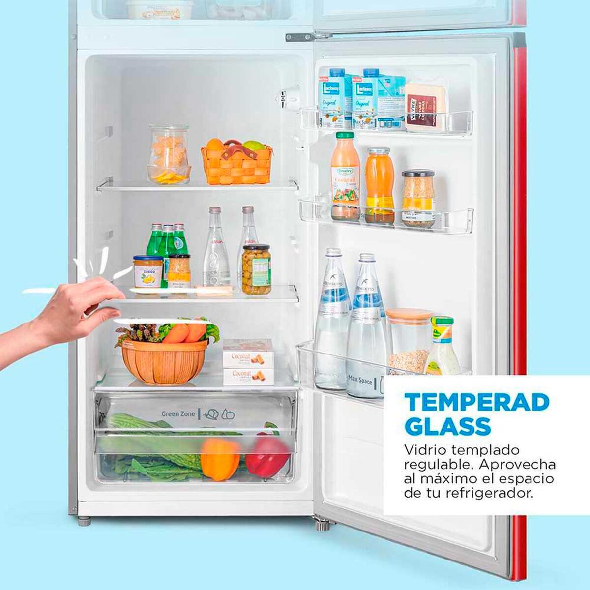 Refrigerador Fr&iacute;o Directo Midea MDRT294FGE13 204 lts.