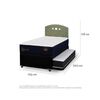 Cama Nido CIC 1,5 Plazas Premium + Respaldo Gales Olivo
