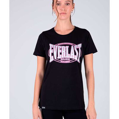 Polera Mujer Everlast Negro, White Melange