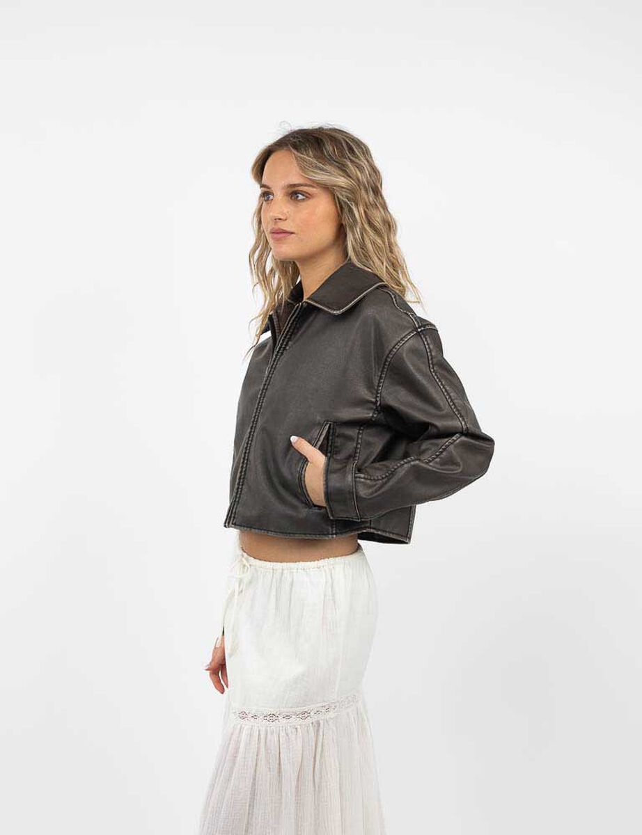 Chaqueta Ecocuero Mujer Icono