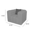 Juego de Living A&M Home Leonol 3,1,1 Cuerpos Gris