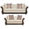 Juego de Living Innovamuebles Palermo Sofá 3 Cuerpos + Sofá 2 Cuerpos Beige
